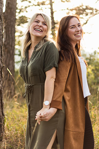 Freunde lachen